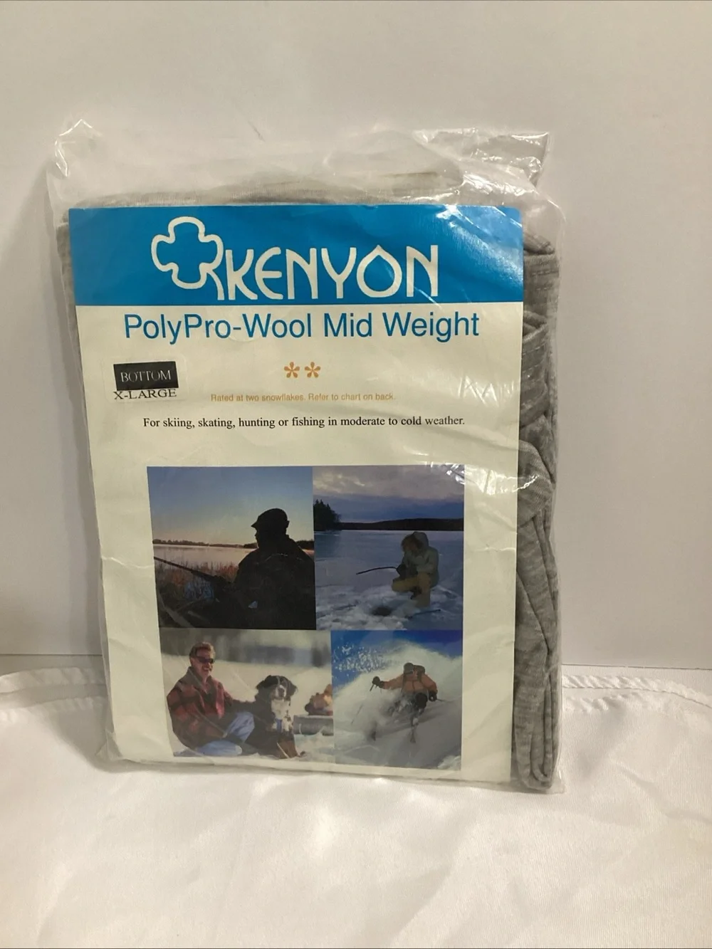 Vintage Kenyon PolyPro-Wool Mid Weight Thermal Bottoms Men's XL New in Package